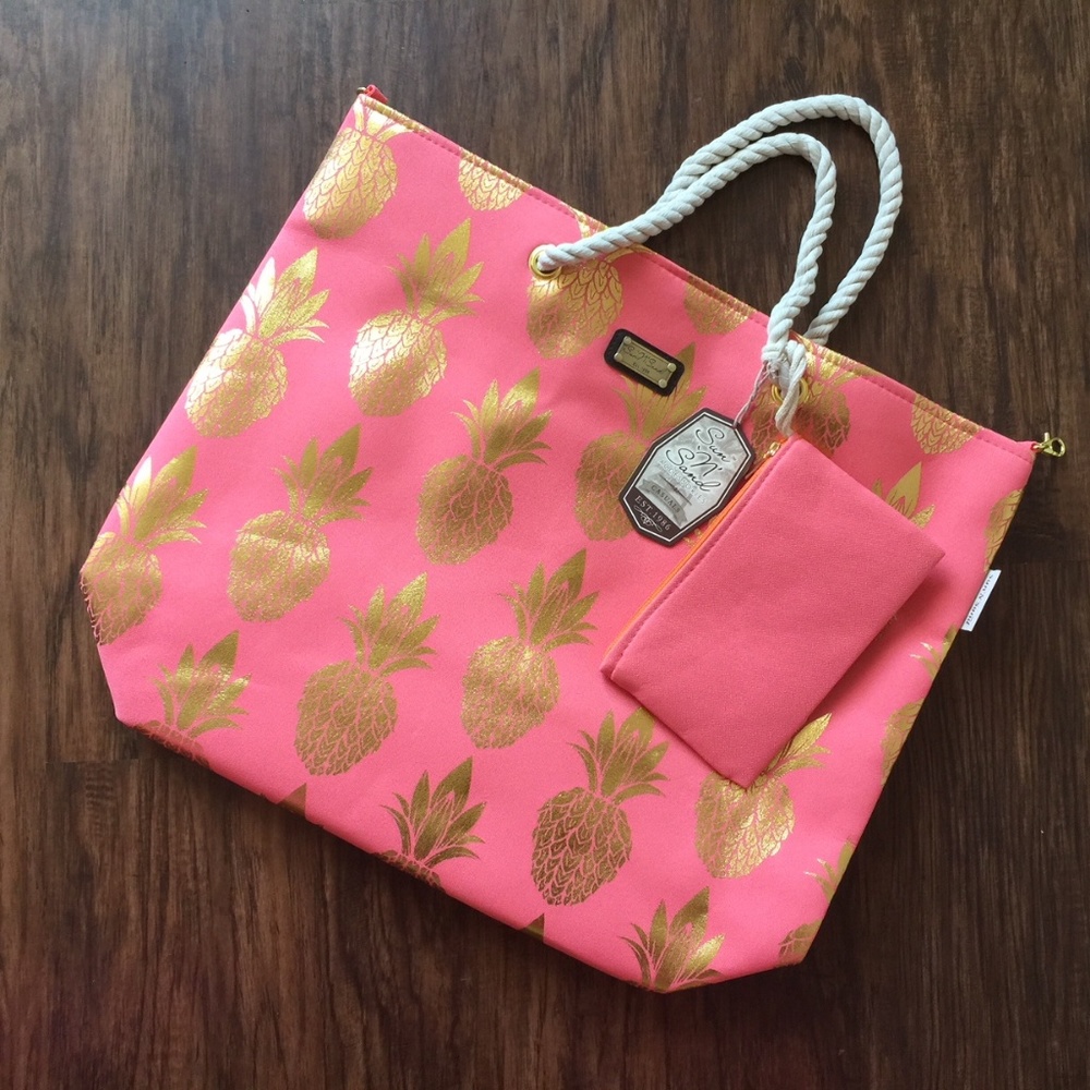Last One!Oversize Tropical Beach Tote - Picture 3 of 6